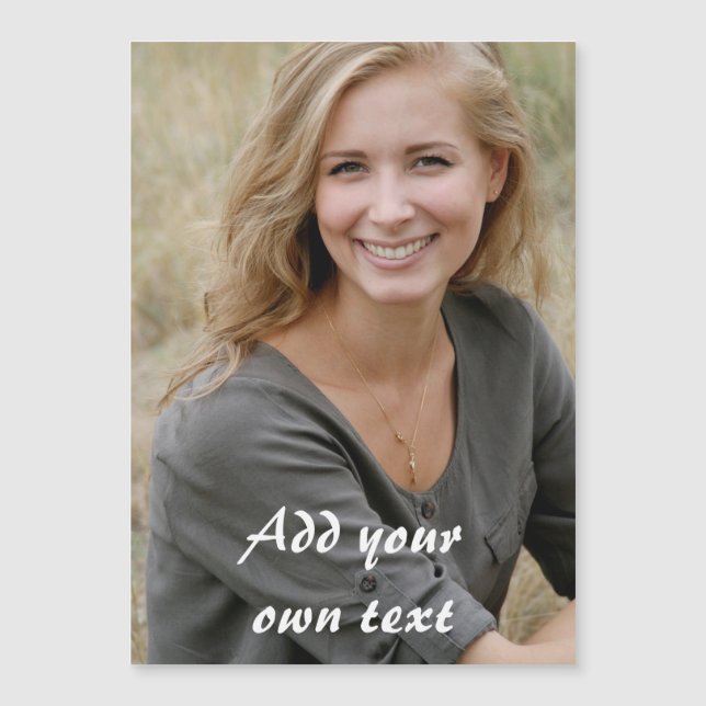 Custom. Photo and Text. Magnetic Invitation (Front)