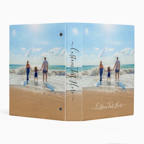 Custom Photo and Text Mini Binder Your Own Design