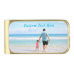 Custom Photo and Text Money Clip Your Own Design