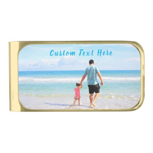 Custom Photo and Text Money Clip Your Own Design