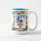 Custom Photo and Text Mug - Black, Gray & Gold 