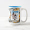 Custom Photo and Text Mug - Black, Gray & Gold 