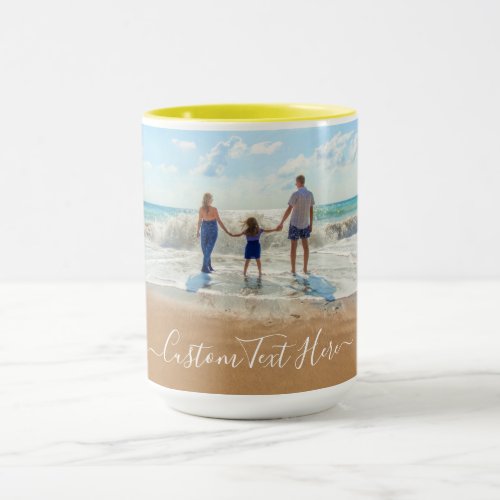 Custom Photo and Text Mug Your Family Design Gift