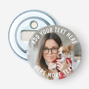 Custom Photo and Text Or Name Bottle Opener