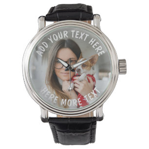 Custom Photo and Text Or Name Watch