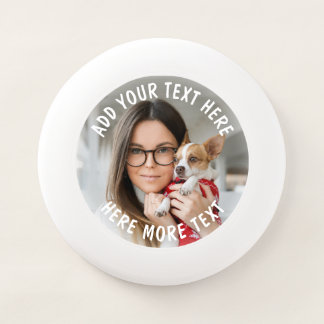 Custom Photo and Text Or Name Wham-O Frisbee