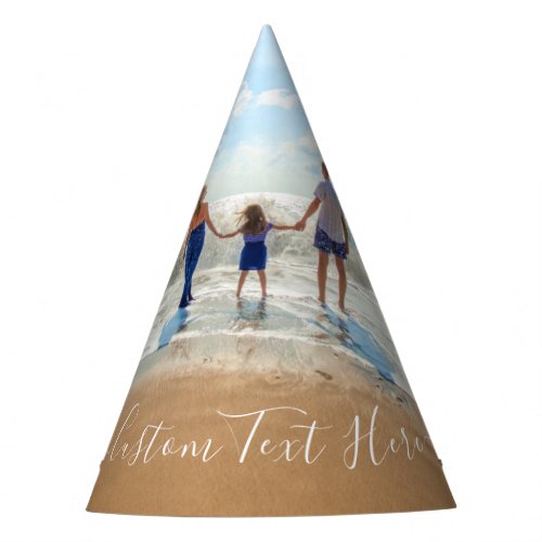 Custom Photo and Text Party Hat Your Own Design