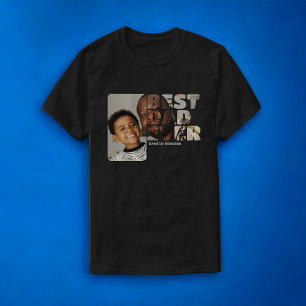 Custom Photo And Text Personalized Best Dad Ever T-Shirt