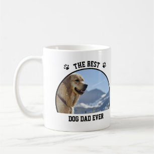 Custom Photo And Text Personalized Best Dog Dad Coffee Mug