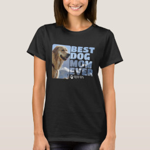 Custom Photo And Text Personalized Best Dog Mom T-Shirt