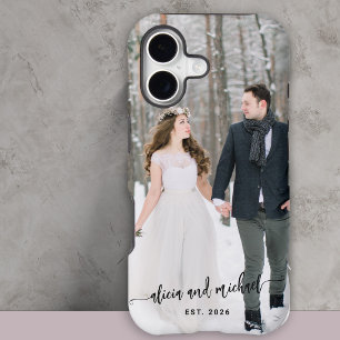 Custom photo and text personalized iPhone 17 case