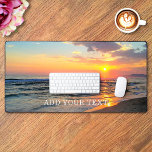 Custom Photo And Text Personalized Desk Mat<br><div class="desc">Upload a photo,  add a name or text,  and easily create your personalized desk mat. You can TRANSFER this DESIGN on other Zazzle products and adjust it to fit most of the Zazzle items. Thank you for choosing our designs and stopping by Standard Studio Designs.</div>