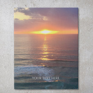 Custom Photo And Text Personalized Faux Canvas Print