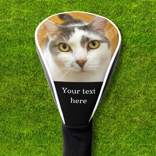 Custom Photo and Text Personalized Golf Head Cover