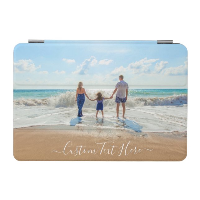 Custom Photo and Text Personalized iPad Cover (Horizontal)