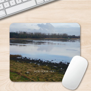 Custom Photo And Text Personalized Landscape  Mouse Pad