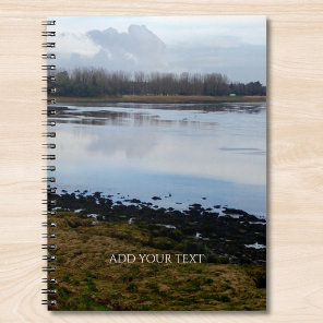 Custom Photo And Text Personalized Landscape  Notebook