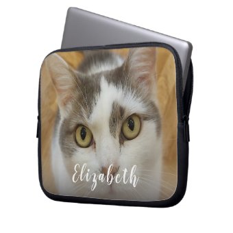 Custom Photo And Text Personalized Laptop Sleeve | Zazzle