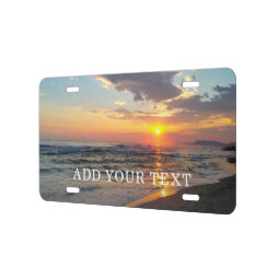 Custom Photo And Text Personalized License Plate 