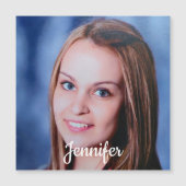 Custom Photo And Text Personalized Magnetic Card (Front)
