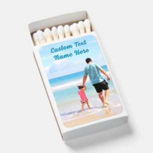 Custom Photo and Text Personalized Matchboxes