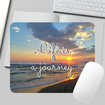 Custom Photo And Text Personalized Mouse Pad by Standard_Studio at Zazzle