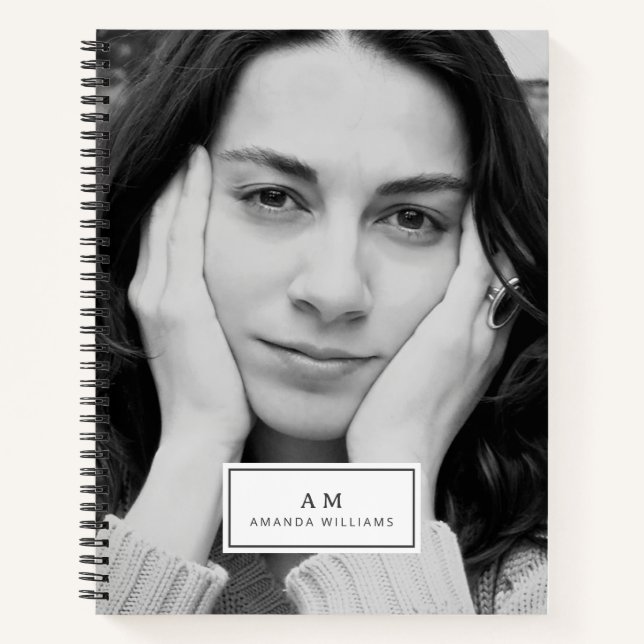 Custom Photo and Text Personalized Notebook (Front)