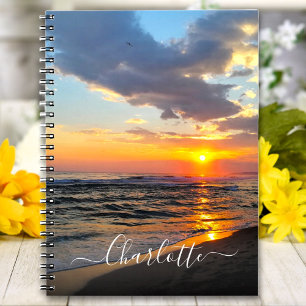 Custom Photo and Text Personalized Notebook