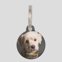 Custom Photo and Text Personalized Pet ID Tag