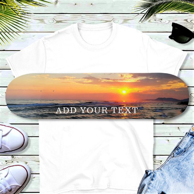 Custom Photo and Text Personalized Skateboard (Creator Uploaded)