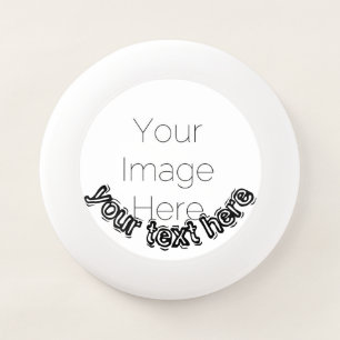 Custom Photo and text – Personalized text  Wham-O Frisbee