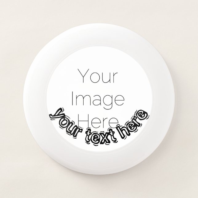 Custom Photo and text – Personalized text  Wham-O Frisbee (Front)