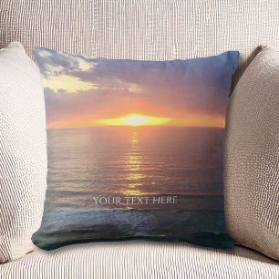 Custom Photo And Text Personalized Throw Pillow