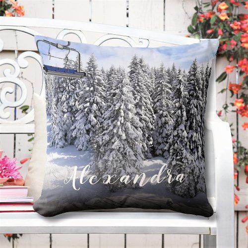 Custom Photo And Text Personalized Throw Pillow