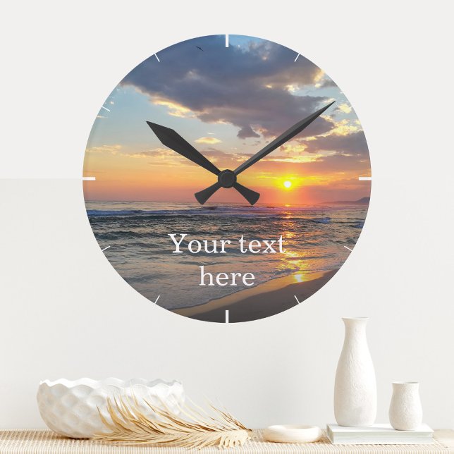 Custom Photo And Text Personalized Wall Clock (Creator Uploaded)