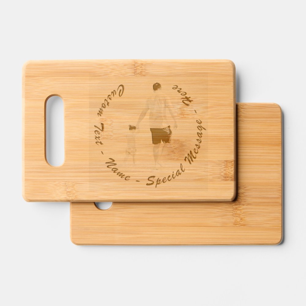 Disover Custom Photo and Text Personalized Your Own Design Cutting Board