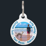 Custom Photo and Text Personalized Your Pet ID Tag<br><div class="desc">Custom Colors and Font - Pet ID Tag with Your Photo or QR Code and Text Personalized Pet ID Tags / Gift - Make Unique Your Own Design - Add Your Photo or QR Code - Image / and Text - Name - Address - Info / More - Resize and...</div>