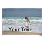 Custom. Photo And Text. Pillow Case at Zazzle