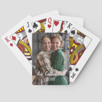Custom Photo and Text Playing Cards