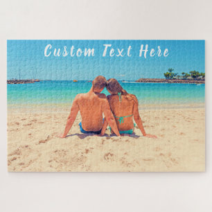 Custom Photo and Text Puzzle Your Photos Design