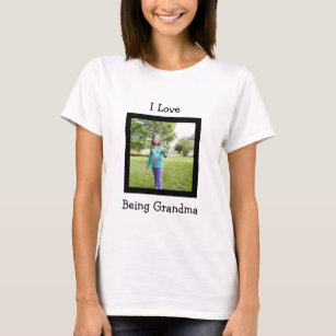 Custom Photo and Text Shirt for Grandmas