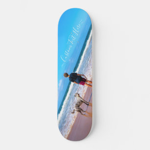 Custom Photo and Text Skateboard Your Own Design