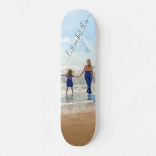 Custom Photo and Text Skateboard _ Your Own Design