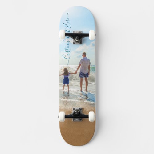 Custom Photo and Text Skateboard Your Own Design