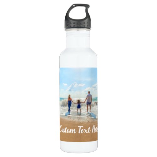 Custom Photo and Text Stainless Steel Water Bottle