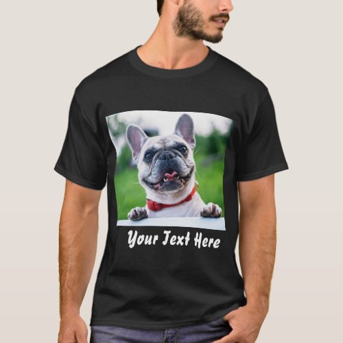 Custom Photo and Text T_Shirt