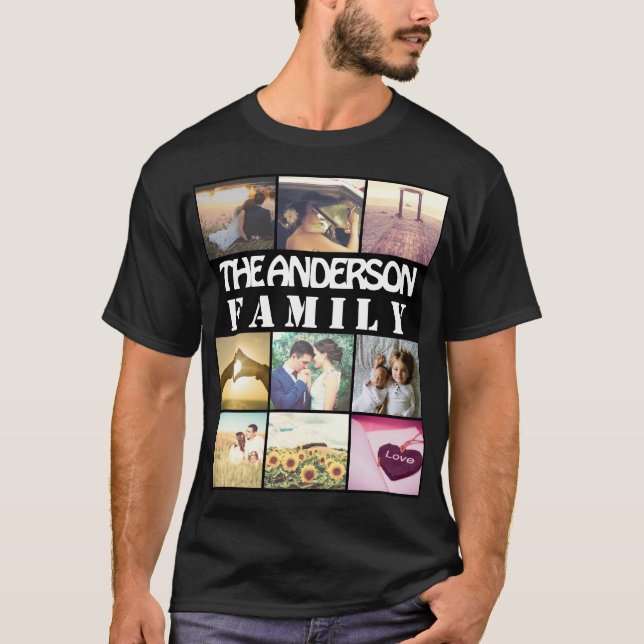 Custom photo and text T-Shirt (Front)