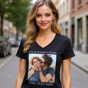 Custom Photo and Text T-Shirt