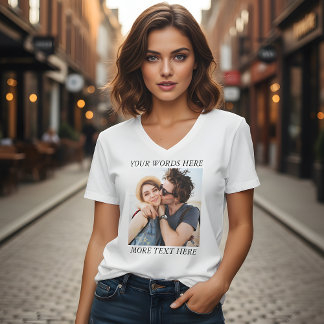 Custom Photo and Text T-Shirt