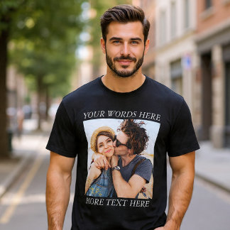 Custom Photo and Text T-Shirt